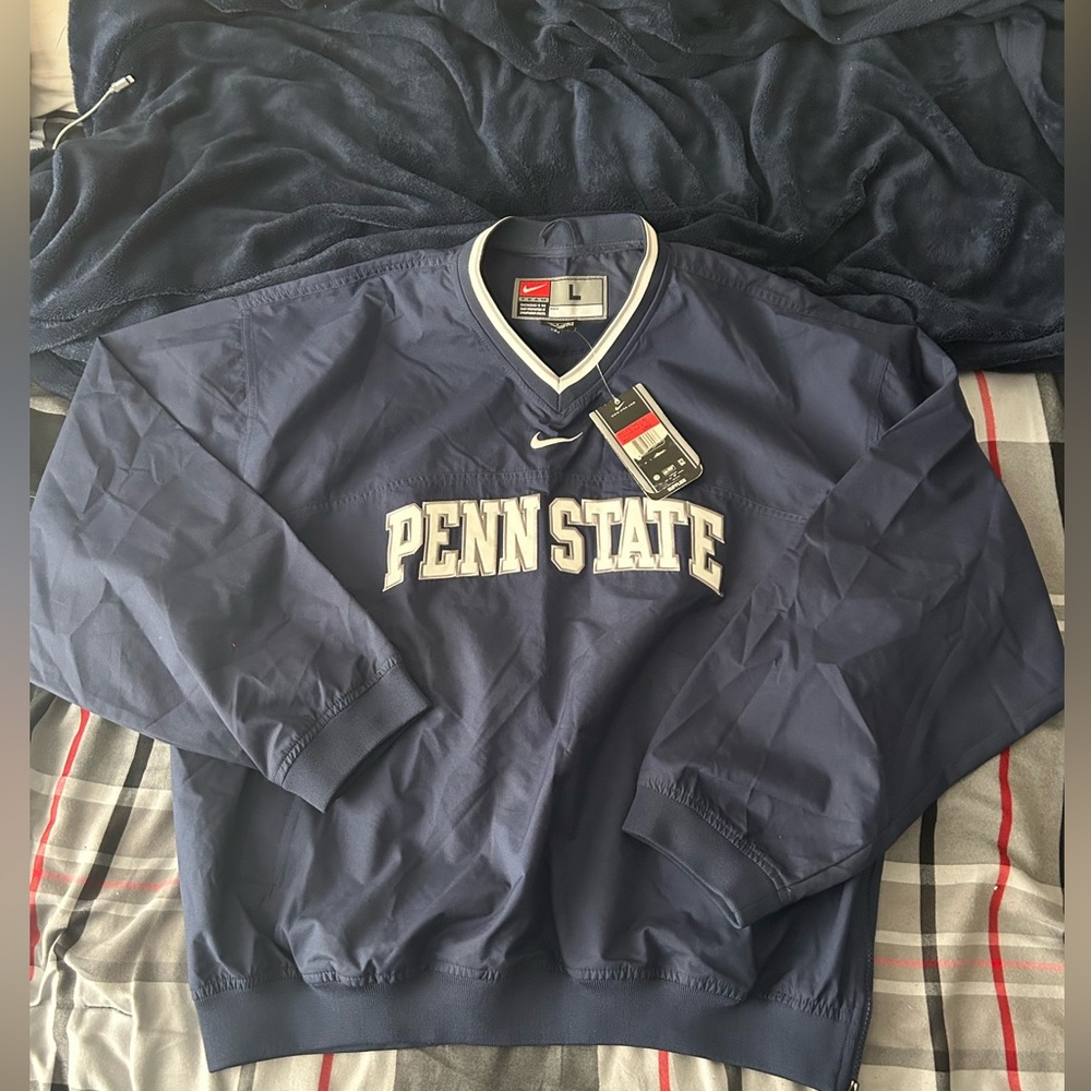 Nike team Penn State Nittany Lions Jacket Mens Large Windbreaker Vintage
